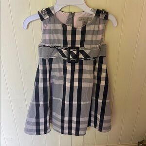 Burberry Black and pale pink nova check Sleeveless Sundress